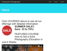 Tablet Screenshot of onlinephotoworkshops.com